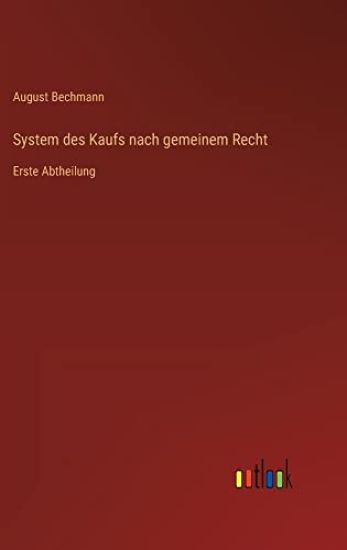 System des Kaufs nach gemeinem Recht