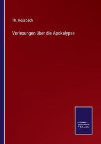 Vorlesungen über die Apokalypse