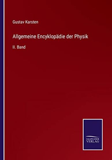 Allgemeine Encyklopädie der Physik