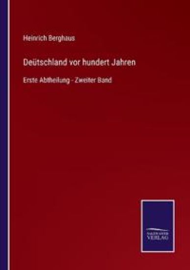 Deütschland vor hundert Jahren