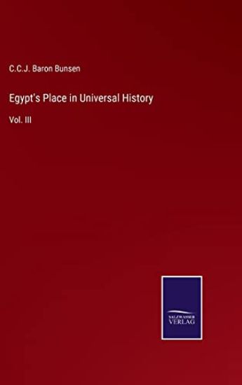 Egypt's Place in Universal History