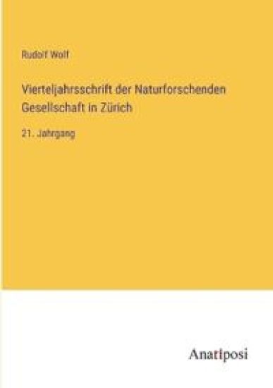 Vierteljahrsschrift der Naturforschenden Gesellschaft in Zürich