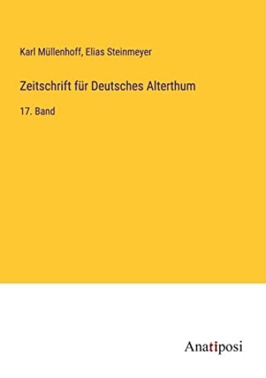 Zeitschrift für Deutsches Alterthum