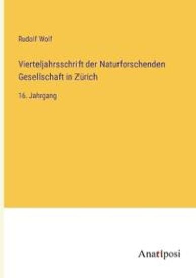 Vierteljahrsschrift der Naturforschenden Gesellschaft in Zürich