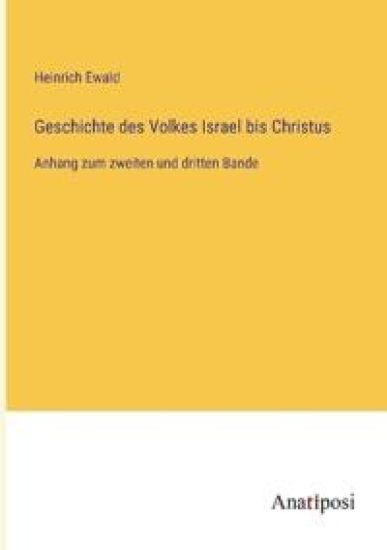 Geschichte des Volkes Israel bis Christus