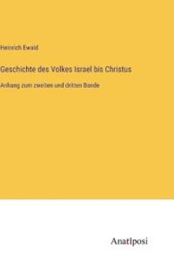 Geschichte des Volkes Israel bis Christus