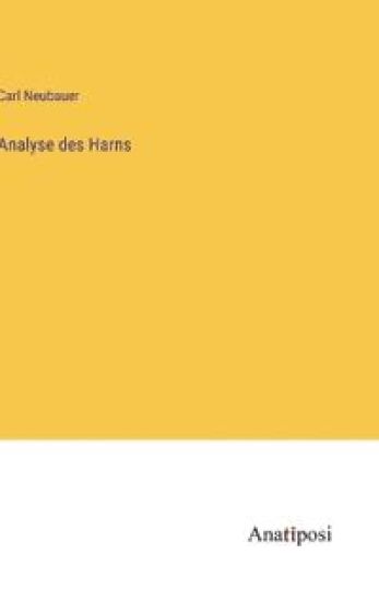 Analyse des Harns