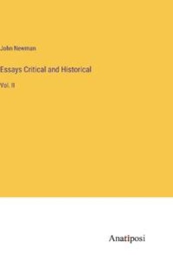 Essays Critical and Historical