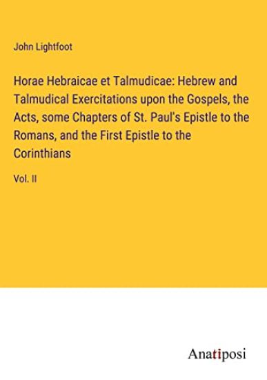 Horae Hebraicae et Talmudicae