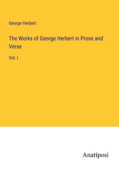 The Works of George Herbert in Prose and Verse – George Herbert, kirjan kansikuva