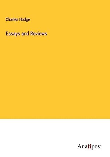 Essays and Reviews