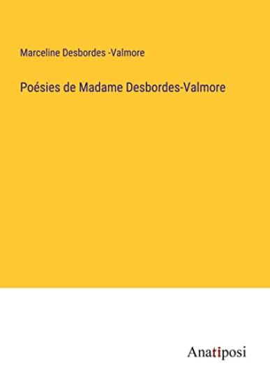 Poésies de Madame Desbordes-Valmore