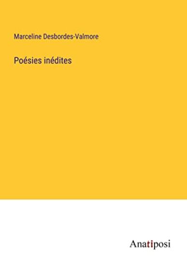Poésies inédites