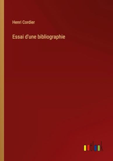 Essai d'une bibliographie