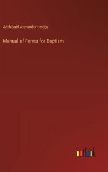 Manual of Forms for Baptism