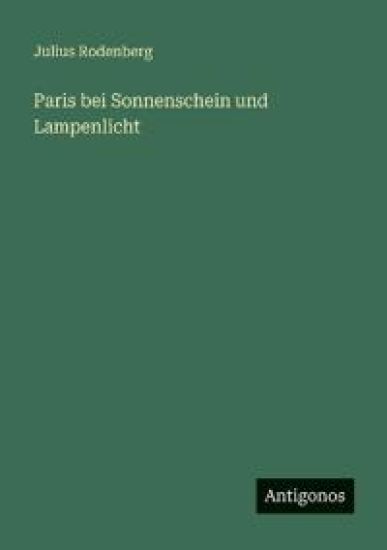 Paris bei Sonnenschein und Lampenlicht