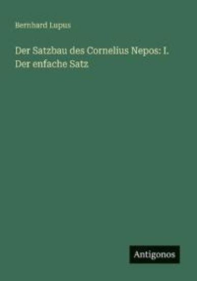 Der Satzbau des Cornelius Nepos