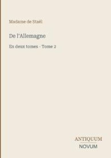De l'Allemagne