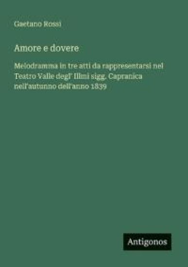 Amore e dovere