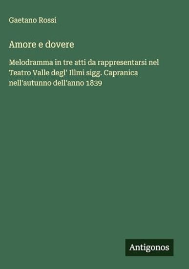 Amore e dovere