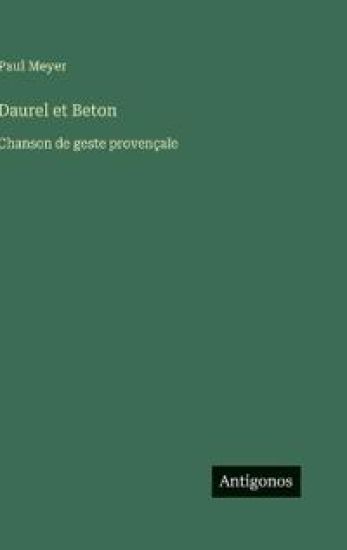 Daurel et Beton – Paul Meyer, kirjan kansikuva