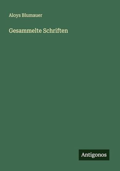 Gesammelte Schriften