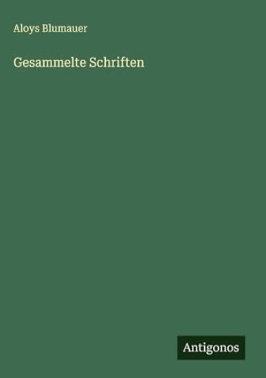 Gesammelte Schriften