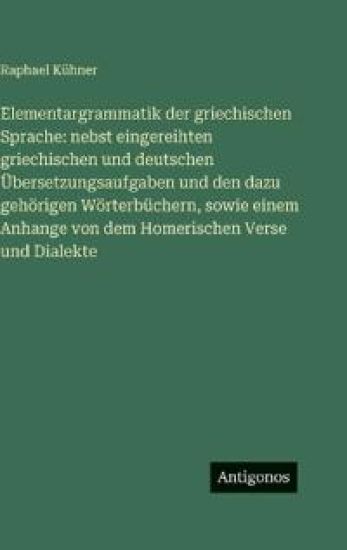 Elementargrammatik der griechischen Sprache