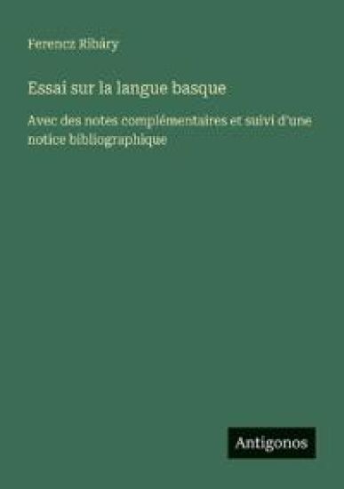 Essai sur la langue basque