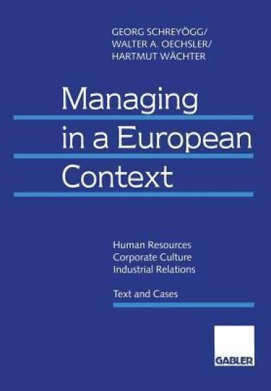 Managing in a European Context