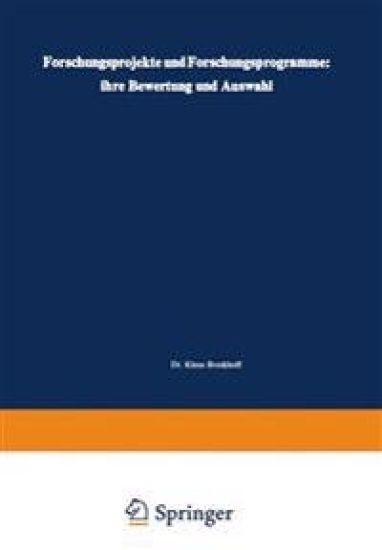 Forschungsprojekte und Forschungsprogramme