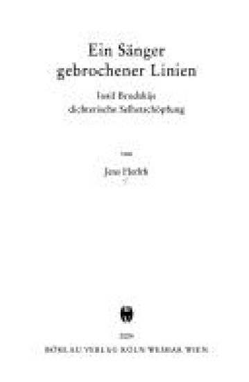 Ein Sänger gebrochener Linien