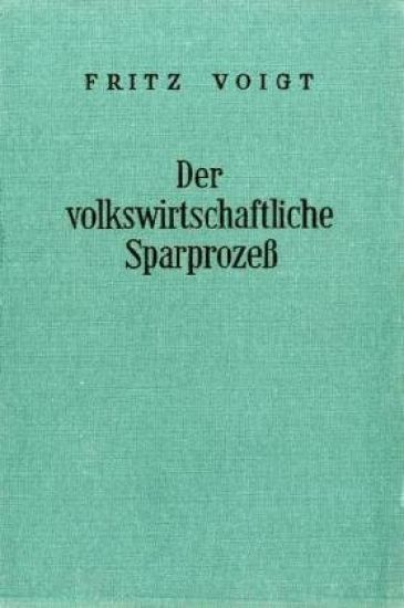 Der Volkswirtschaftliche Sparprozess