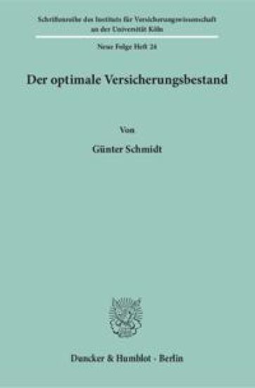 Der Optimale Versicherungsbestand