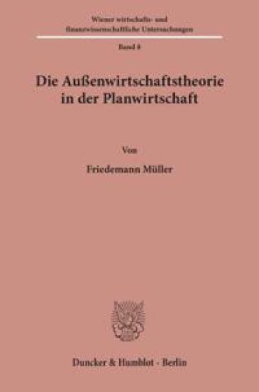 Die Aussenwirtschaftstheorie in Der Planwirtschaft