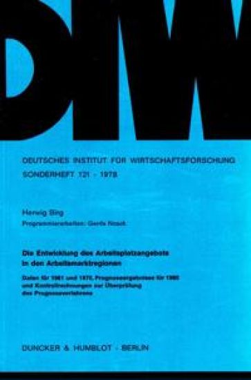 Die Entwicklung des Arbeitsplatzangebots in den Arbeitsmarktregionen.
