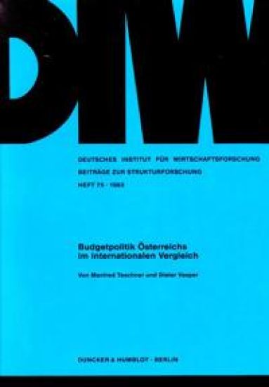 Budgetpolitik Österreichs im internationalen Vergleich.
