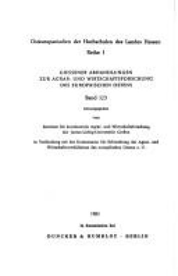 Die Weltanschaulichen Und Wirtschaftstheoretischen Grundlagen Der Agrartheorie Im Marxismus-Leninismus