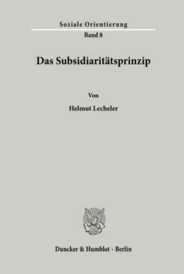 Das Subsidiaritatsprinzip: Strukturprinzip Einer Europaischen Union
