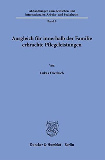Ausgleich Fur Innerhalb Der Familie Erbrachte Pflegeleistungen
