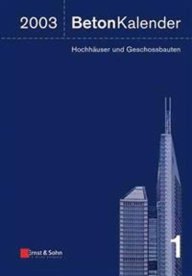 Beton-Kalender 2003, 2-Volume Set
