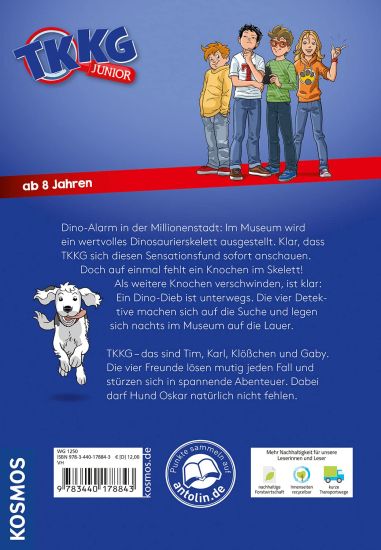 Schreuder, B: TKKG Junior, 8, Die Dino-Diebe