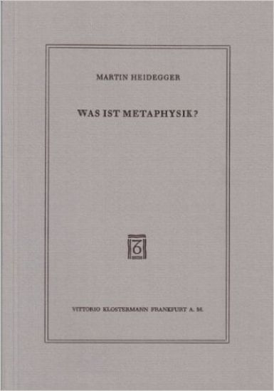 Was Ist Metaphysik?