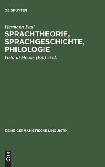 Sprachtheorie, Sprachgeschichte, Philologie