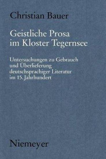 Geistliche Prosa Im Kloster Tegernsee