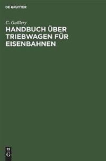 Handbuch Über Triebwagen Für Eisenbahnen