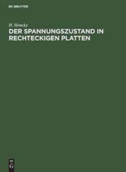 Der Spannungszustand in Rechteckigen Platten
