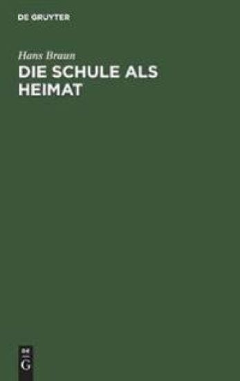 Die Schule ALS Heimat