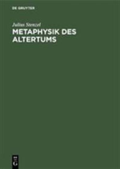 Metaphysik Des Altertums
