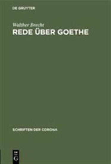 Rede Über Goethe